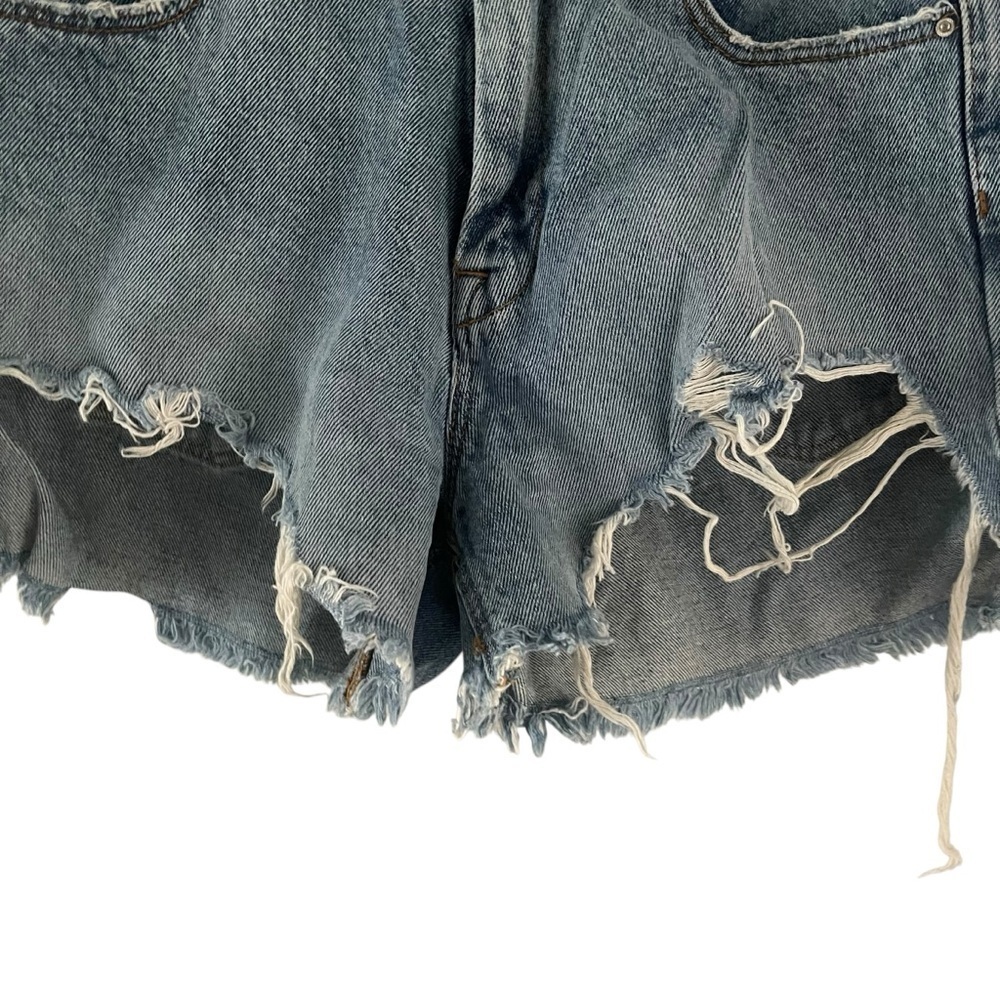 Zara Ripped Women Shorts Size 4 - Picture 4 of 6